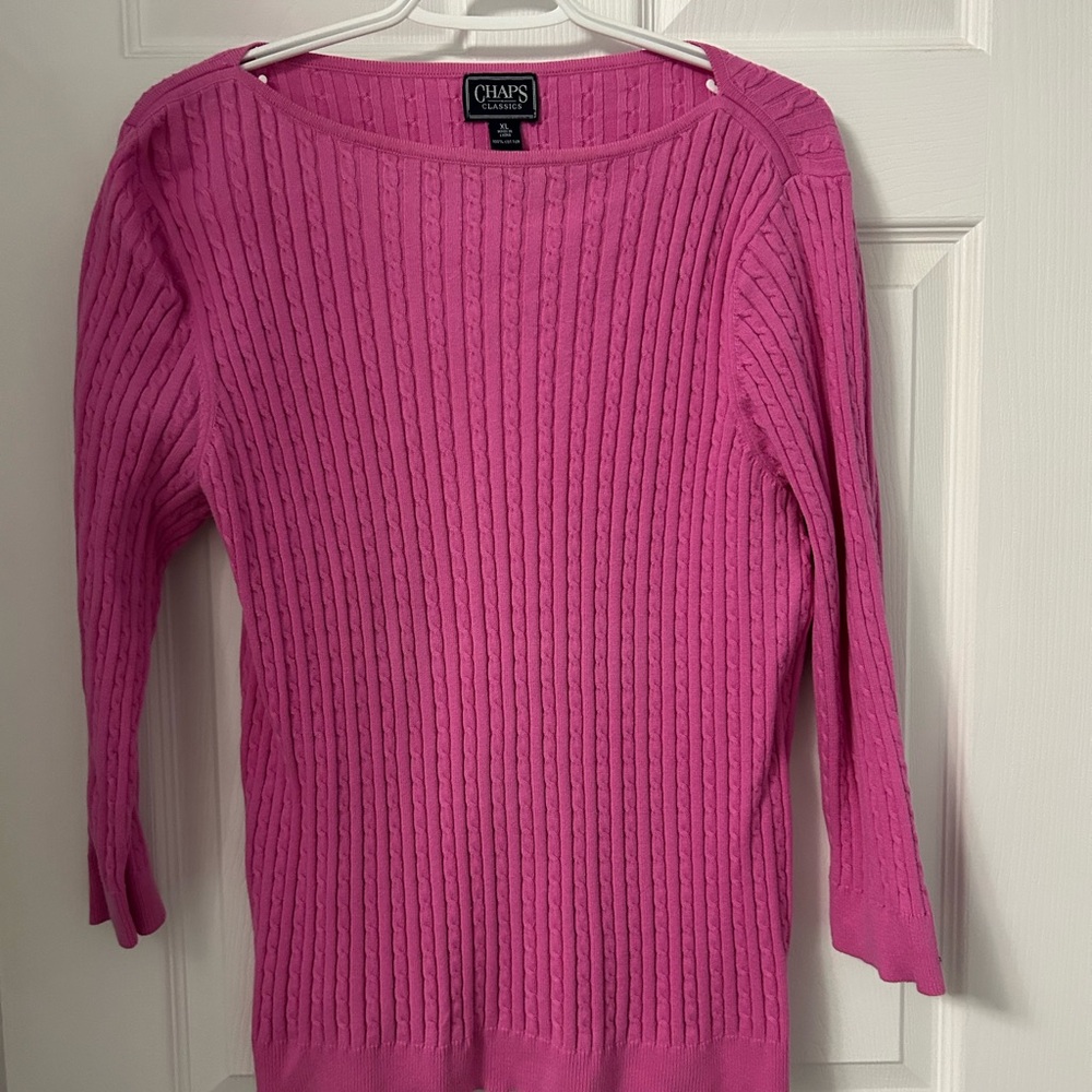 Chaps Women's Pink Sweater